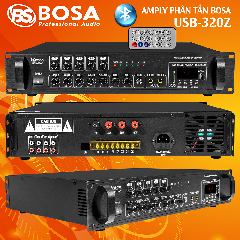 Amply phân vùng Bosa USB 320Z